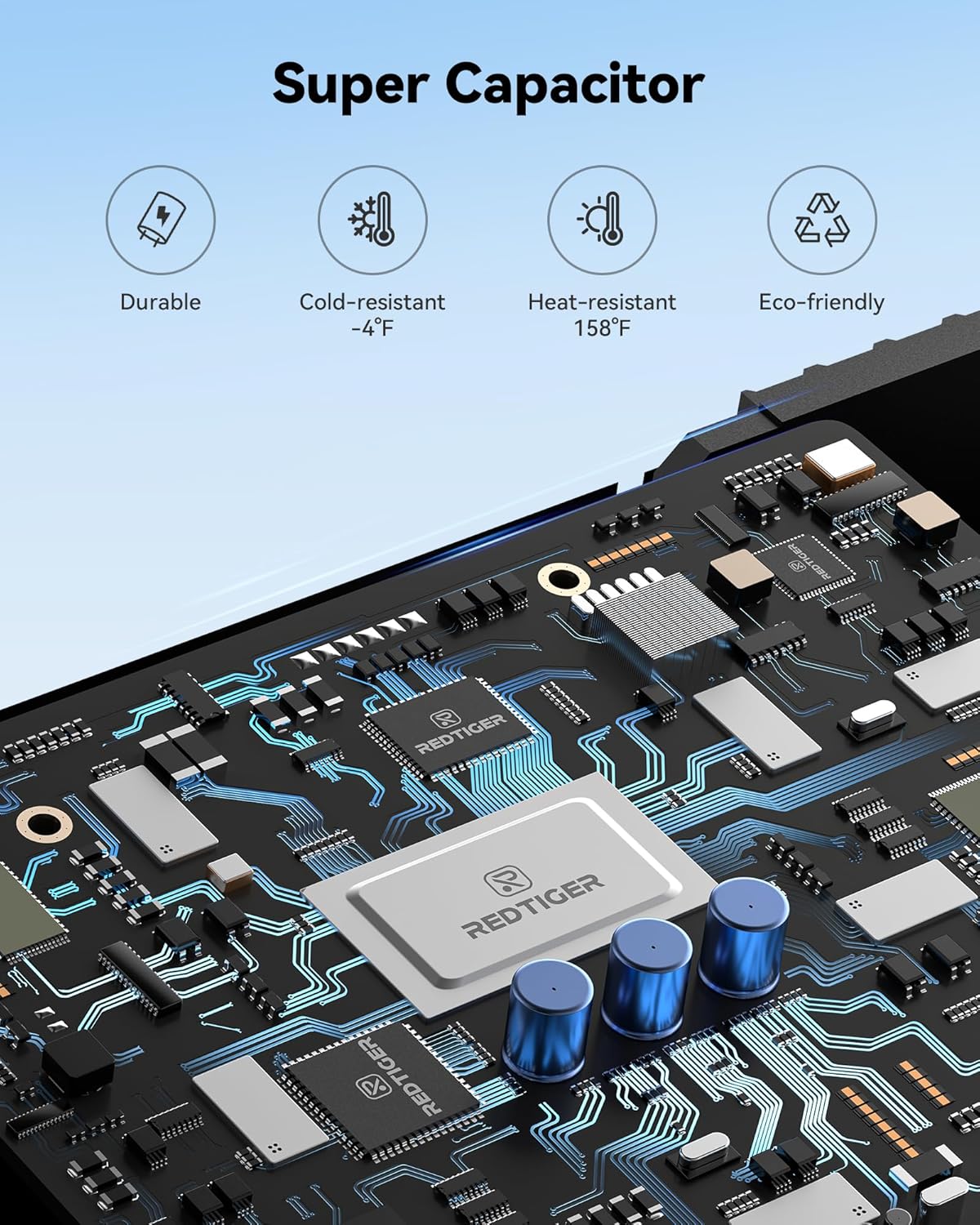 Camara de auto Redtiger 4k frontal y trasera con GPS WiFi y memoria gratis instalada