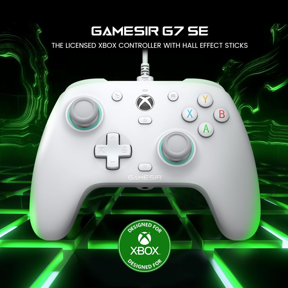 Control alambrico GameSir G7 SE para Xbox y PC con efecto Hall