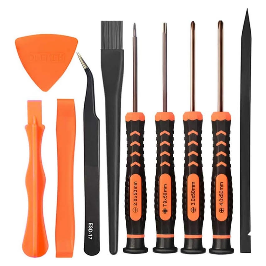 Kit completo de destornilladores Teckman para mantencion y limpieza de consolas PS4 y PS5