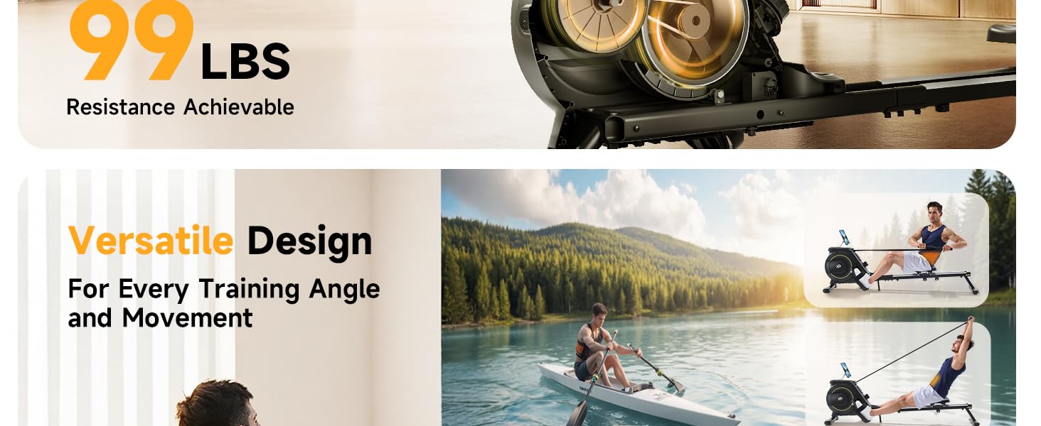 maquina de remo magnetica casa remadora plegable silenciosa 160kg monitor lcd cardio cuerpo completo fitness chile