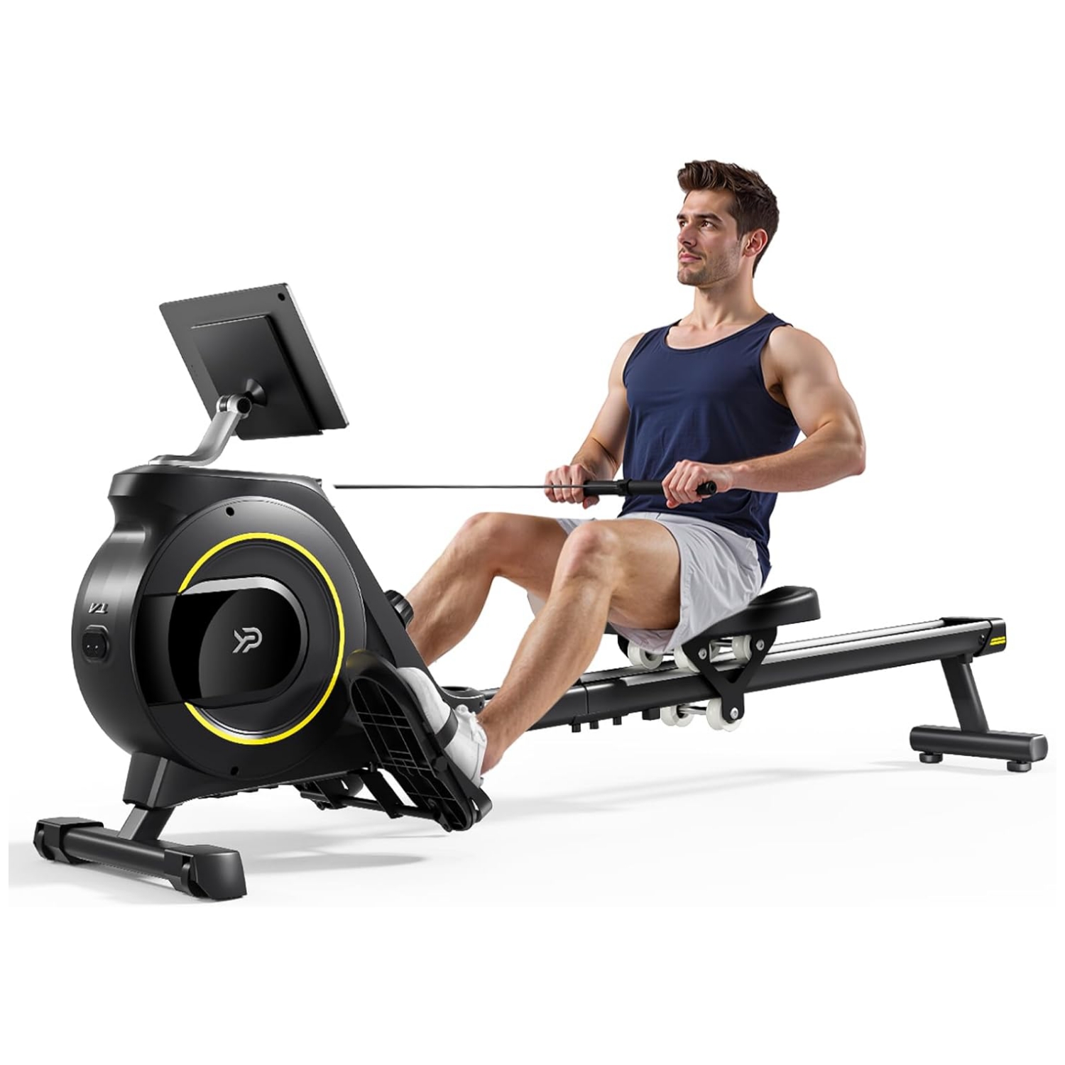 maquina de remo magnetica casa remadora plegable silenciosa 160kg monitor lcd cardio cuerpo completo fitness chile