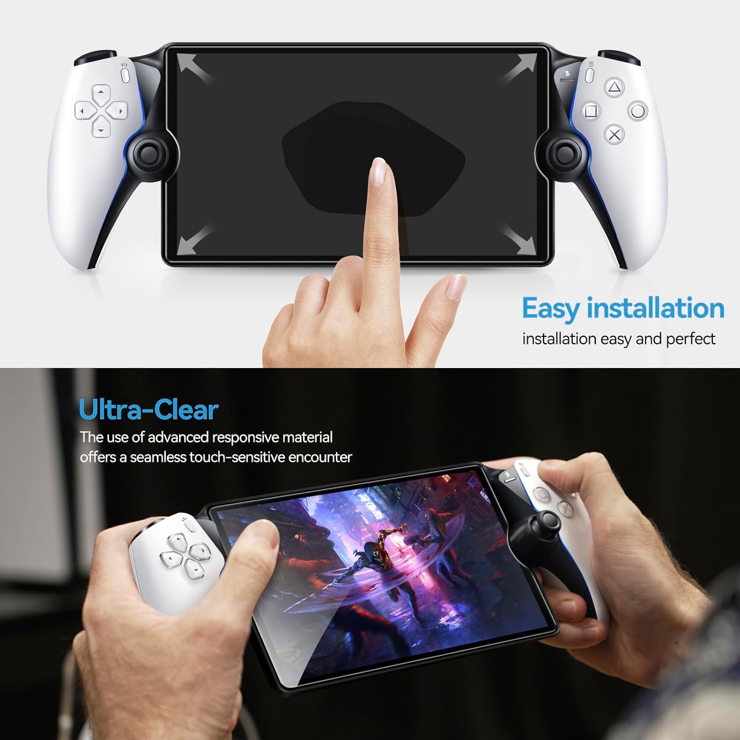 Pack de dos laminas de vidrio templado ivoler para consola PlayStation Portal