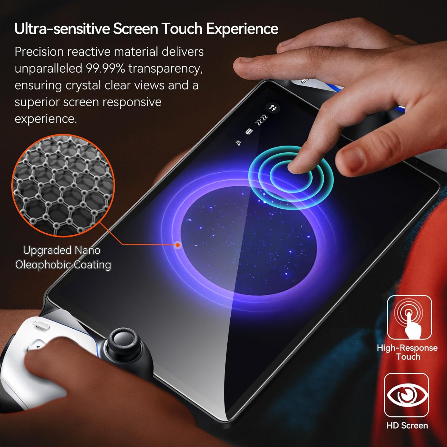 Pack de dos laminas de vidrio templado ivoler para consola PlayStation Portal