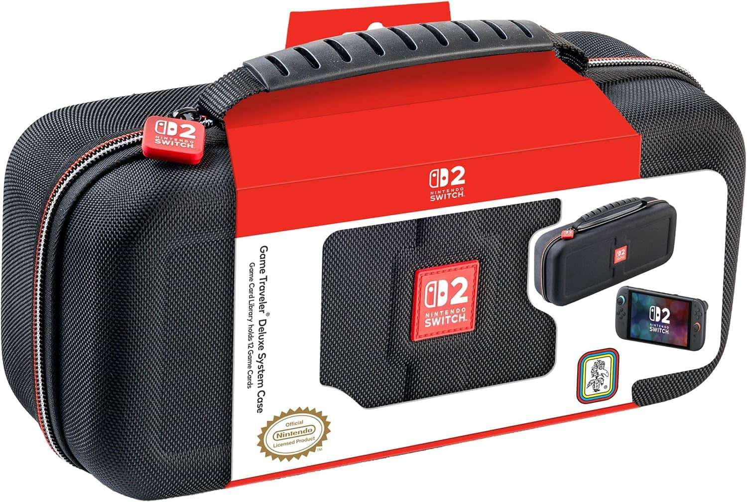 bolso estuche rigido de viaje rds industries para nintendo switch 2 y oled con espacio para dock ideal para gamers en chile