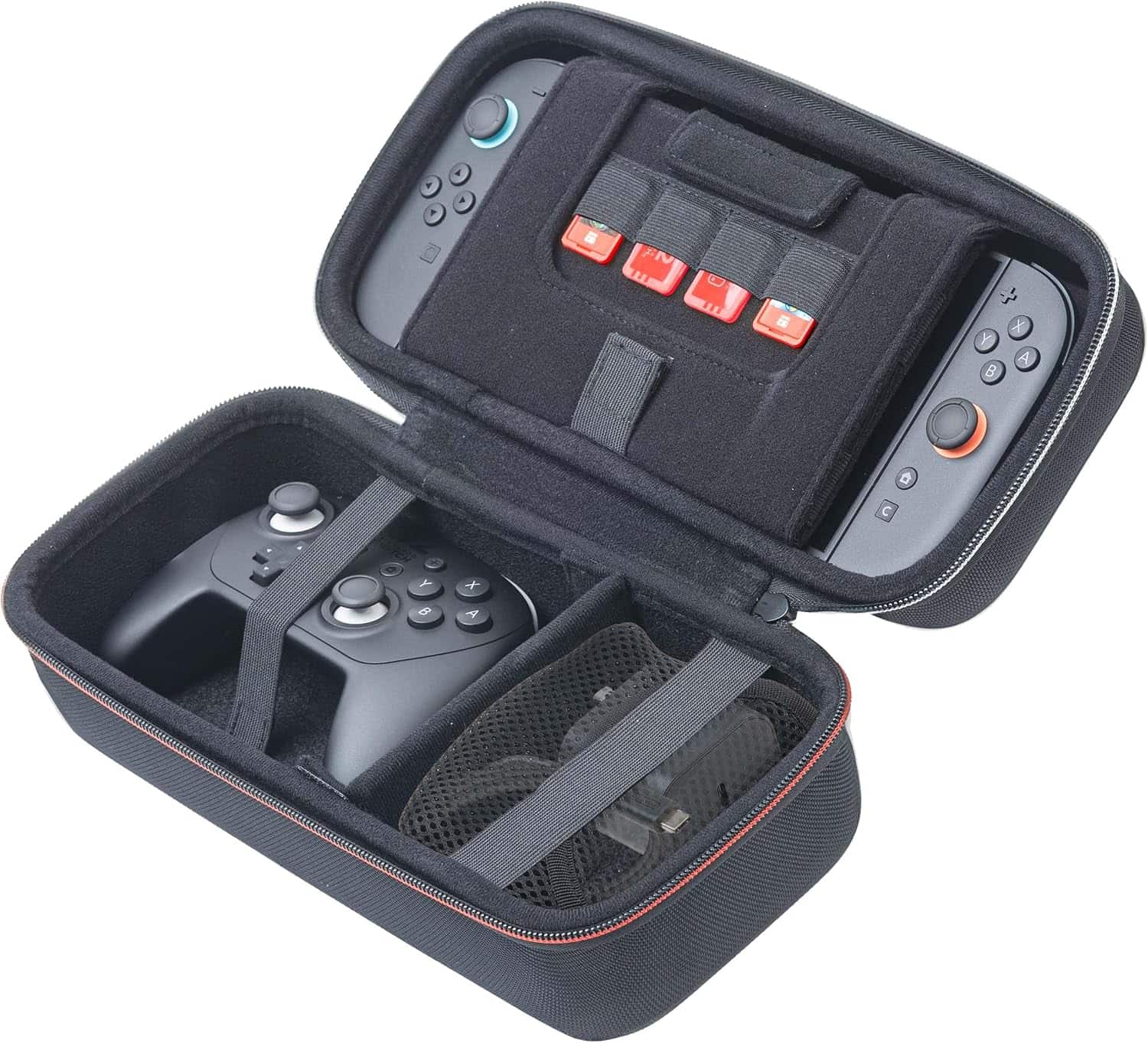 bolso estuche rigido de viaje rds industries para nintendo switch 2 y oled con espacio para dock ideal para gamers en chile