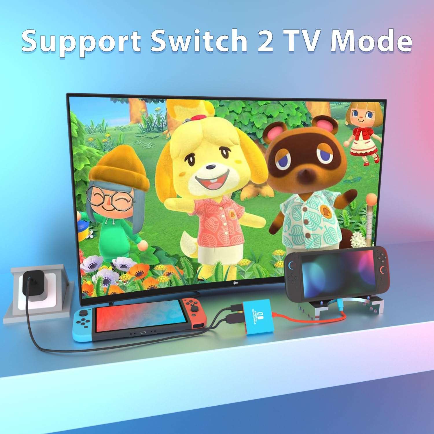 adaptador hdmi portatil para nintendo switch oled y steam deck ideal para conectar a la tele en viajes