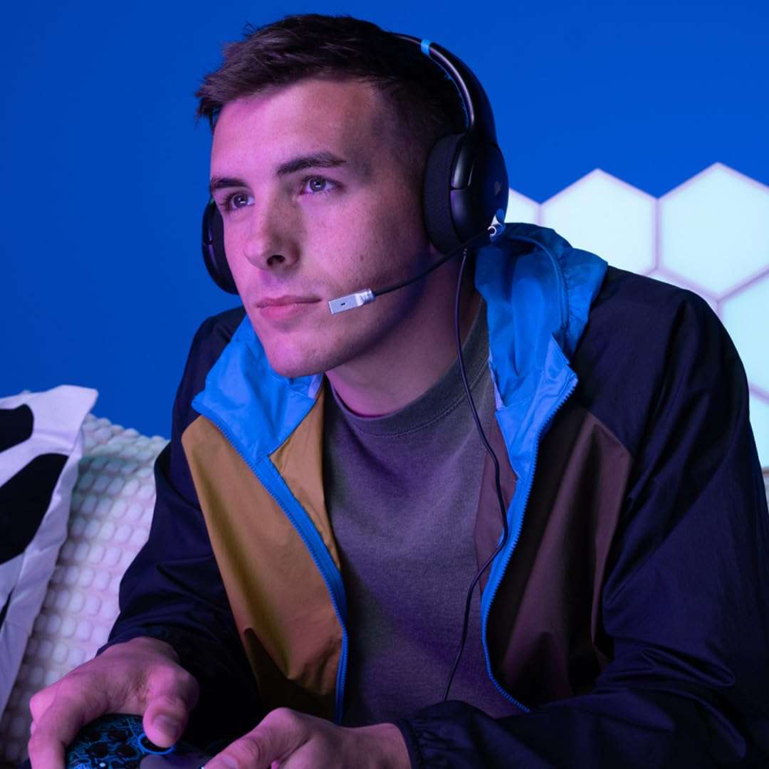 audifonos gamer pdp airlite para nintendo switch con controladores de 4.00 centimetros color negro y azul ideal para chile