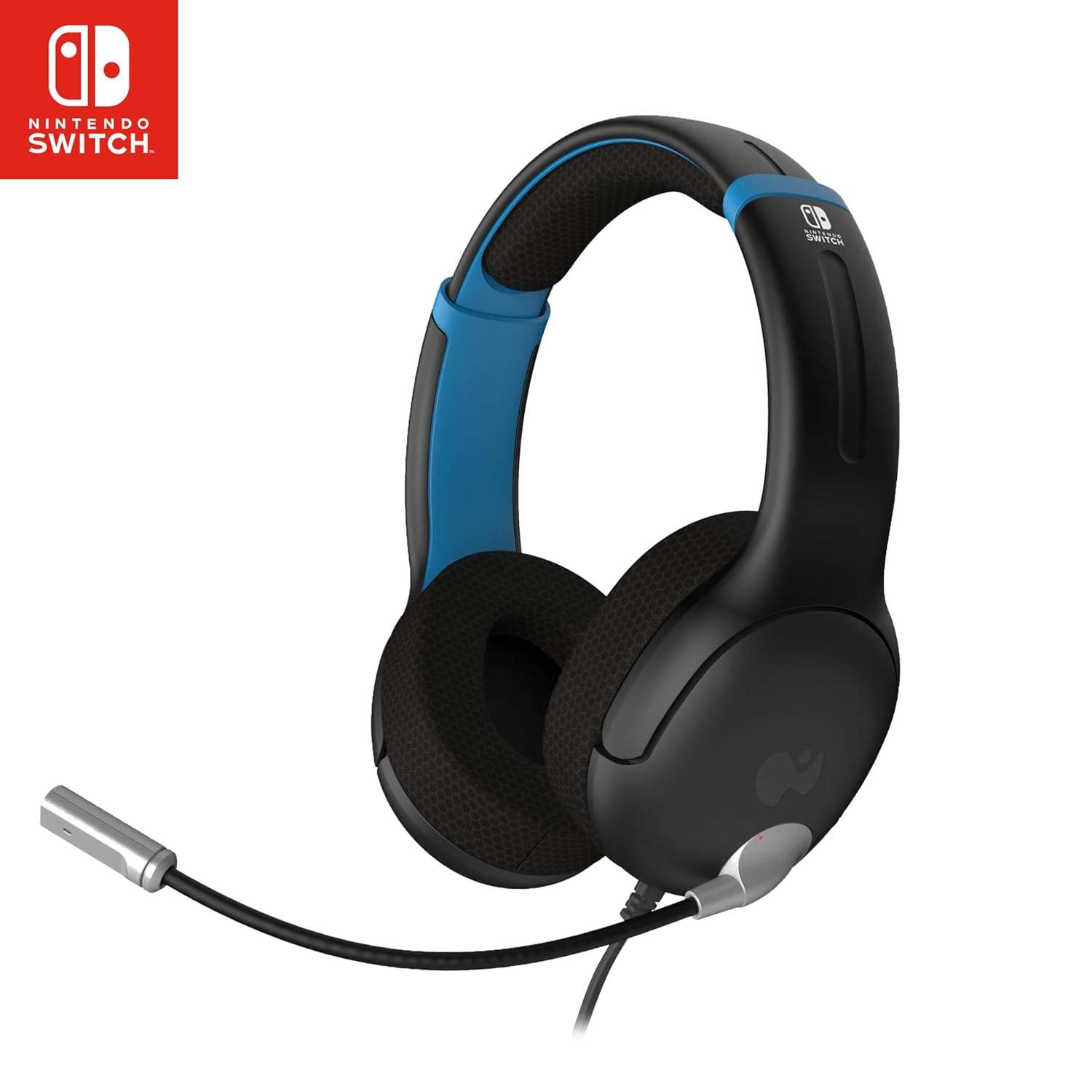 audifonos gamer pdp airlite para nintendo switch con controladores de 4.00 centimetros color negro y azul ideal para chile