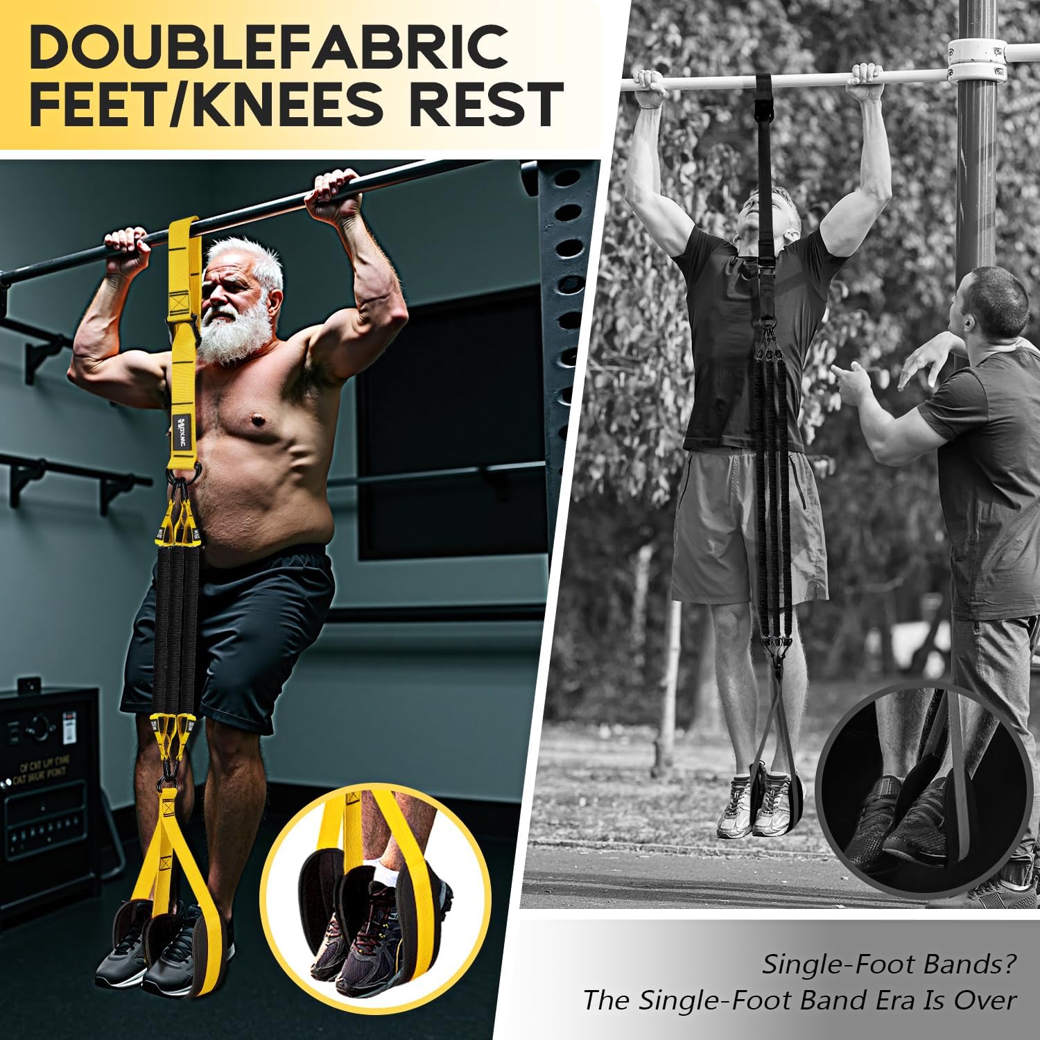 bandas asistencia dominadas pedal doble kit calistenia elastico ayuda barra pull up ajustable resistencia 100kg chile