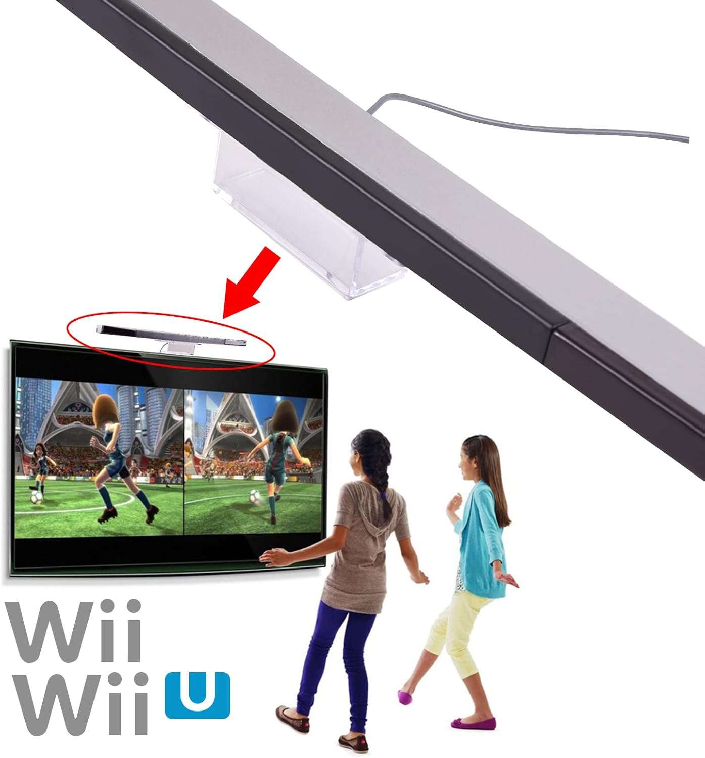 barra sensora infrarroja de repuesto con cable para nintendo wii y wii u ideal para jugar en chile