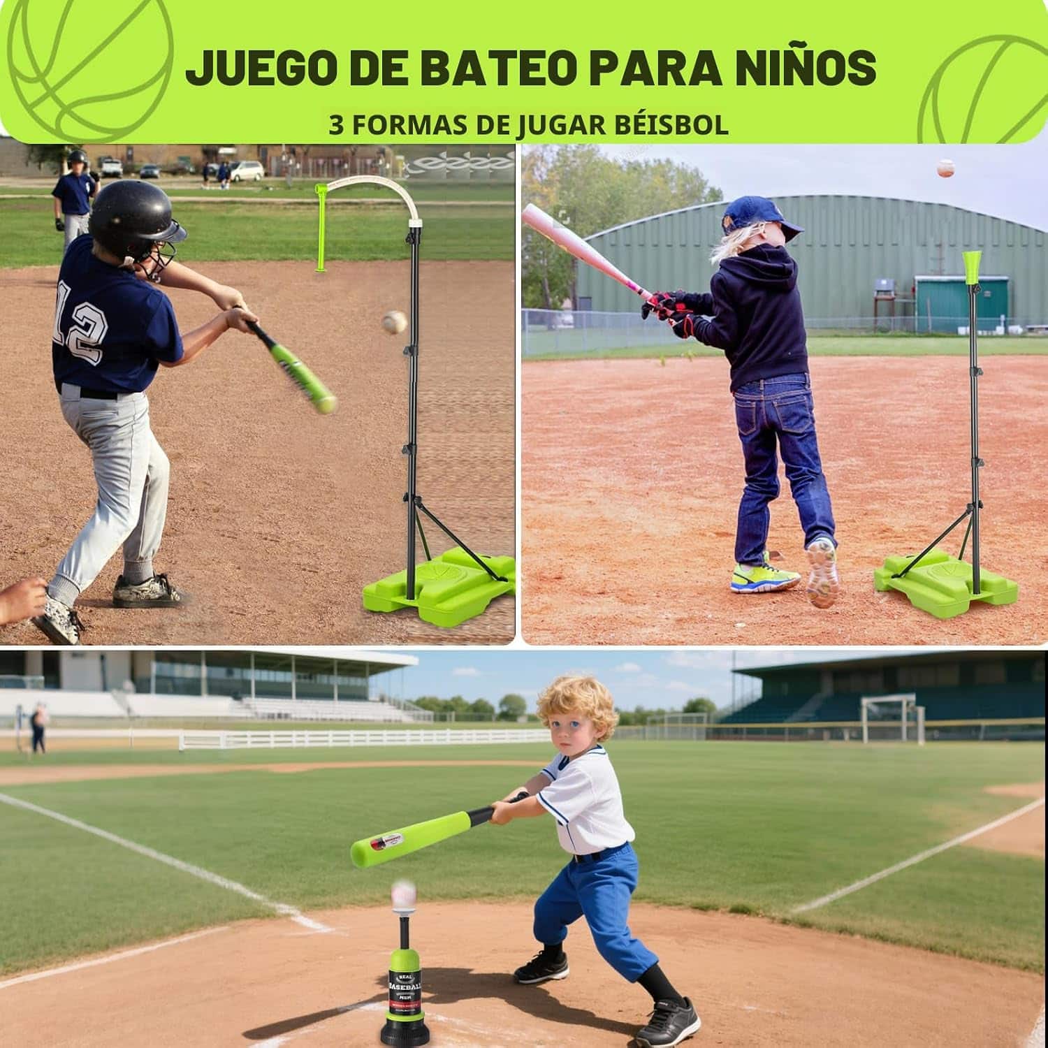 centro deportivo 4 en 1 aro basquetbol beisbol lanzador automatico marcador led juguete niños 3 a 8 años ajustable 180cm chile
