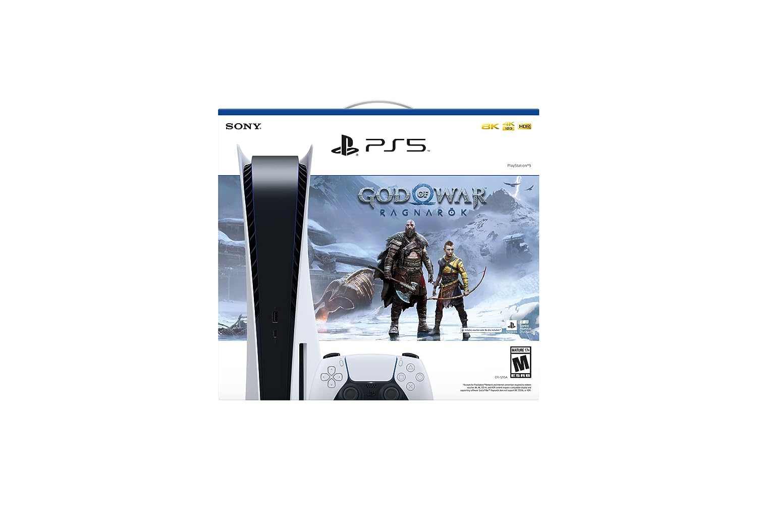 consola playstation 5 ps5 con juego god of war ragnarok y control dualsense para vivir la mejor aventura en chile