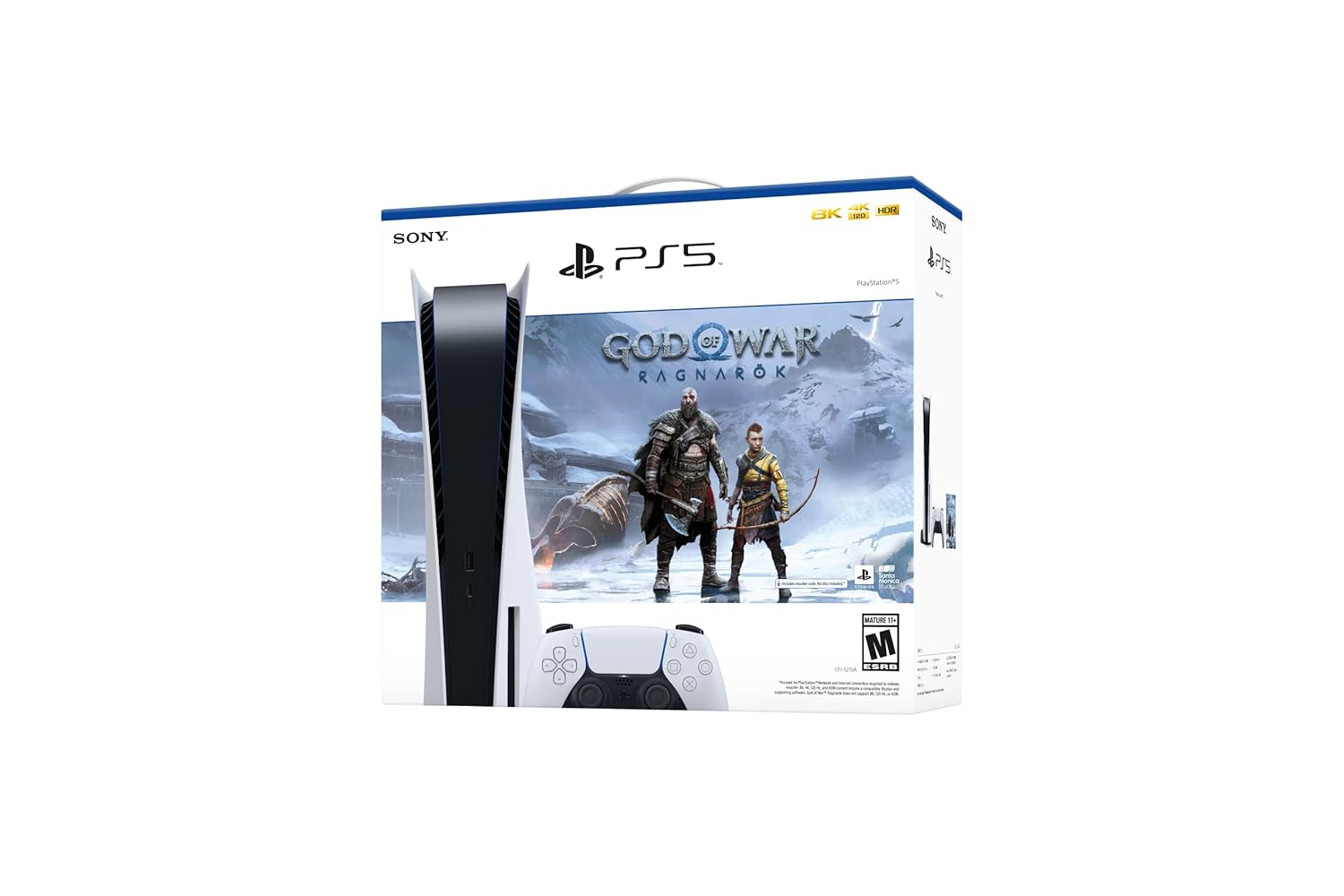 consola playstation 5 ps5 con juego god of war ragnarok y control dualsense para vivir la mejor aventura en chile