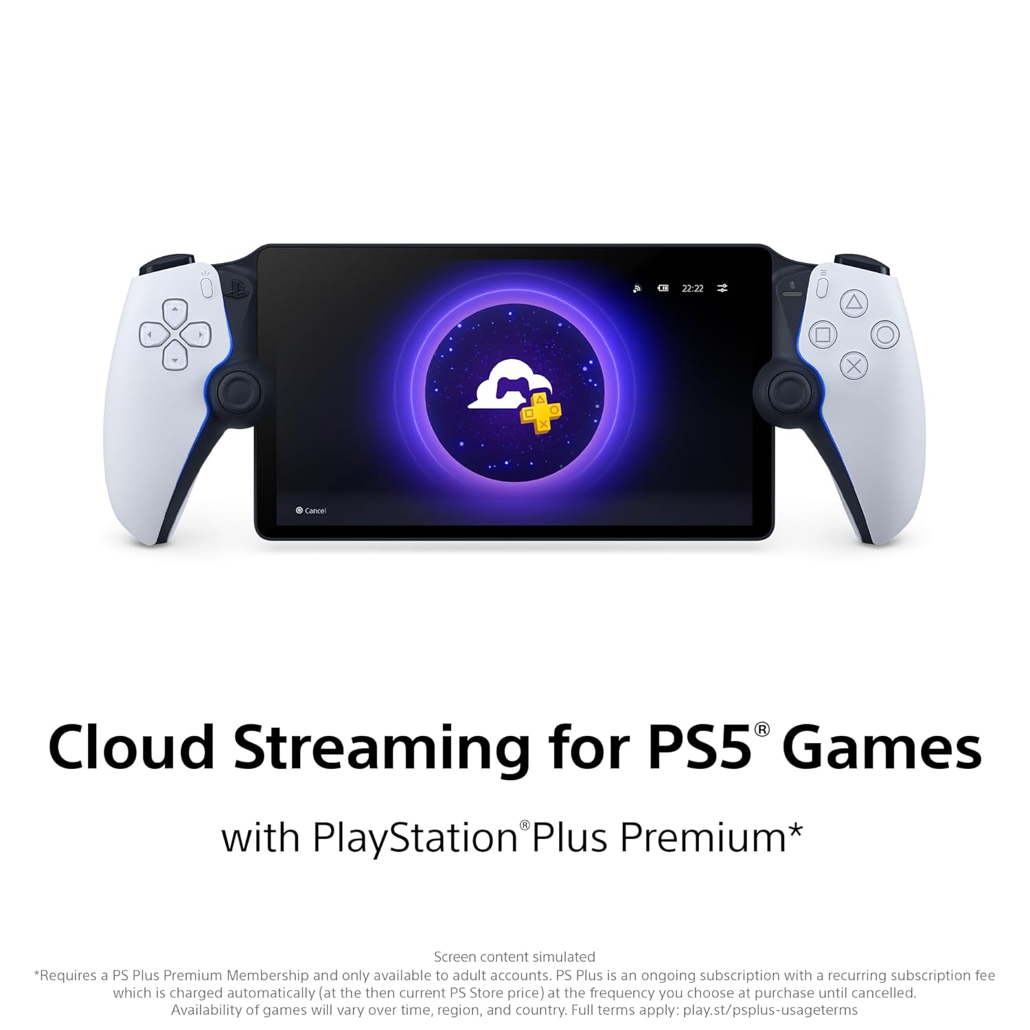 reproductor remoto playstation portal ps5 con pantalla de 20 centimetros para jugar juegos de ps5 por wifi en chile