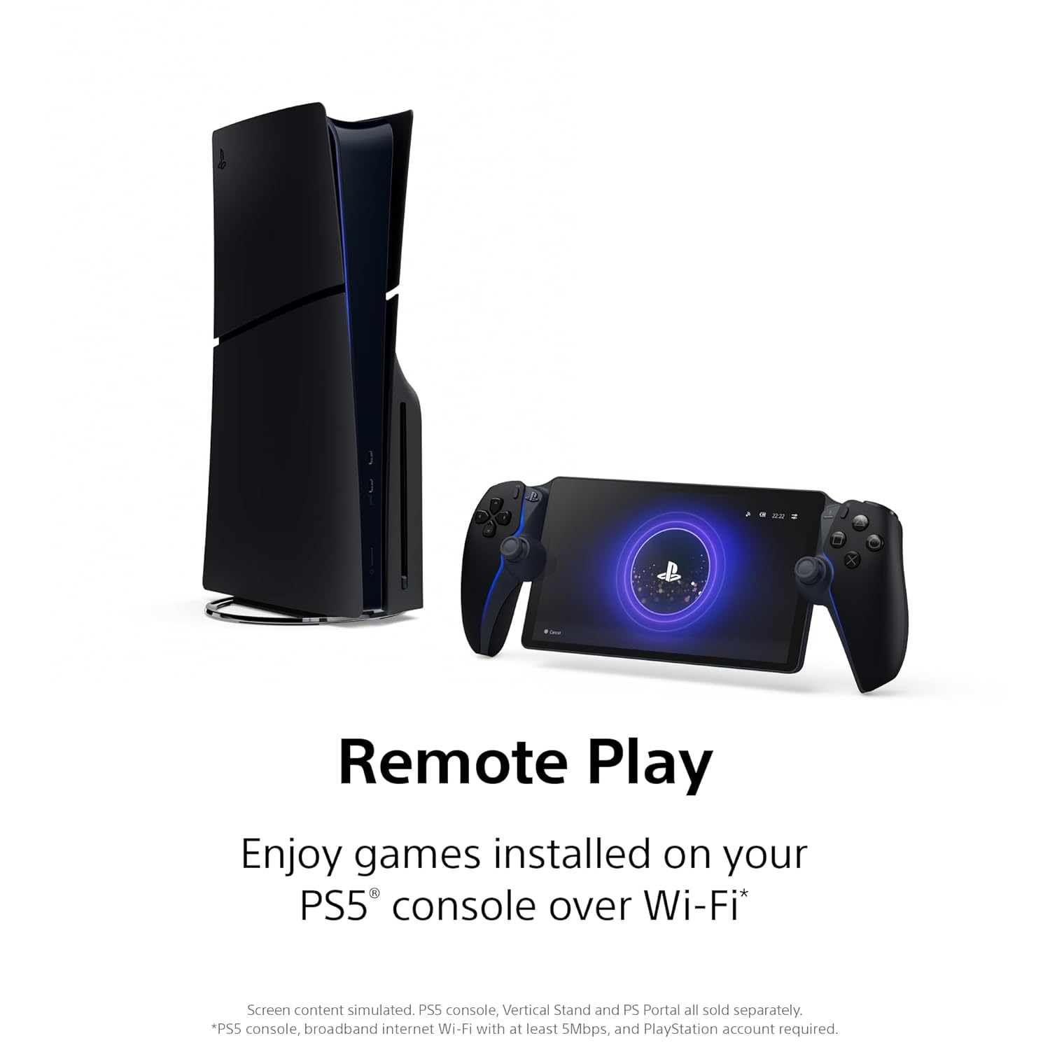playstation portal reproductor remoto ps5 negro 20 centimetros ideal para jugar en casa en chile