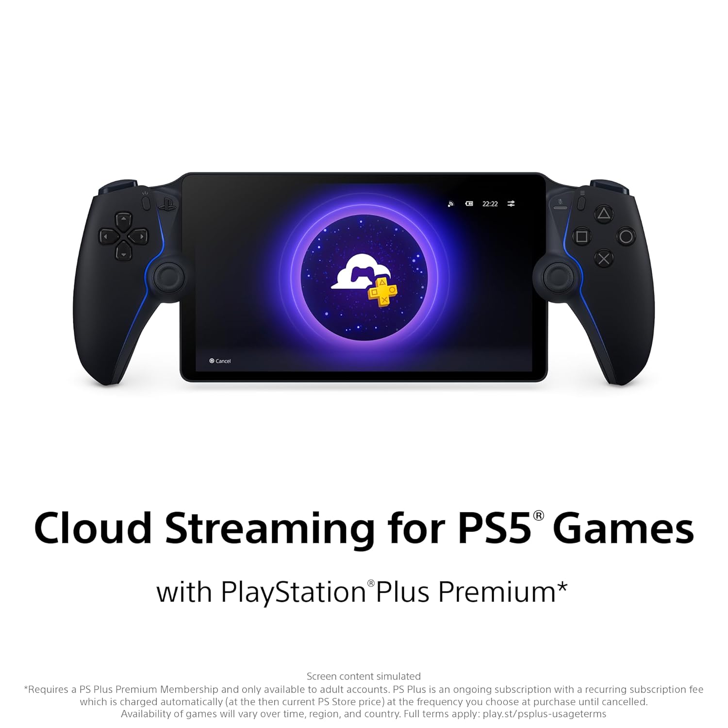 playstation portal reproductor remoto ps5 negro 20 centimetros ideal para jugar en casa en chile