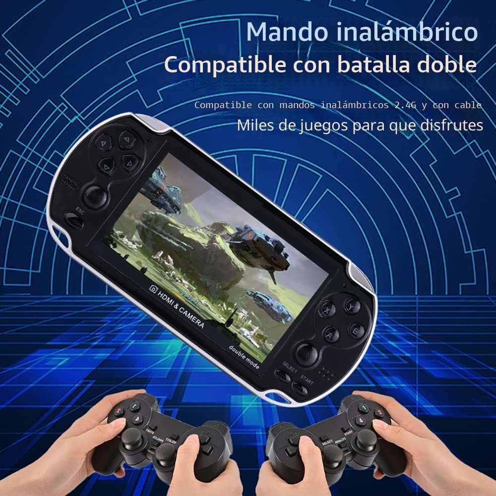 consola portatil retro x7 plus 10000 juegos pantalla 11 centimetros hdmi ideal para jugar en chile