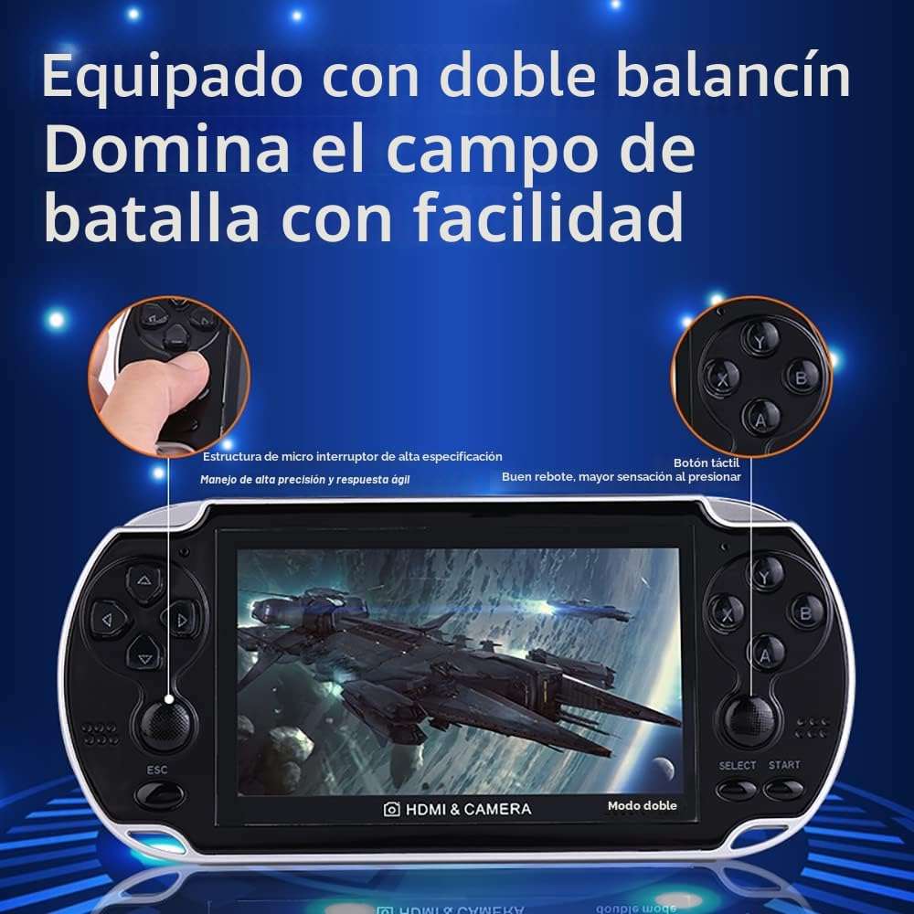 consola portatil retro x7 plus 10000 juegos pantalla 11 centimetros hdmi ideal para jugar en chile