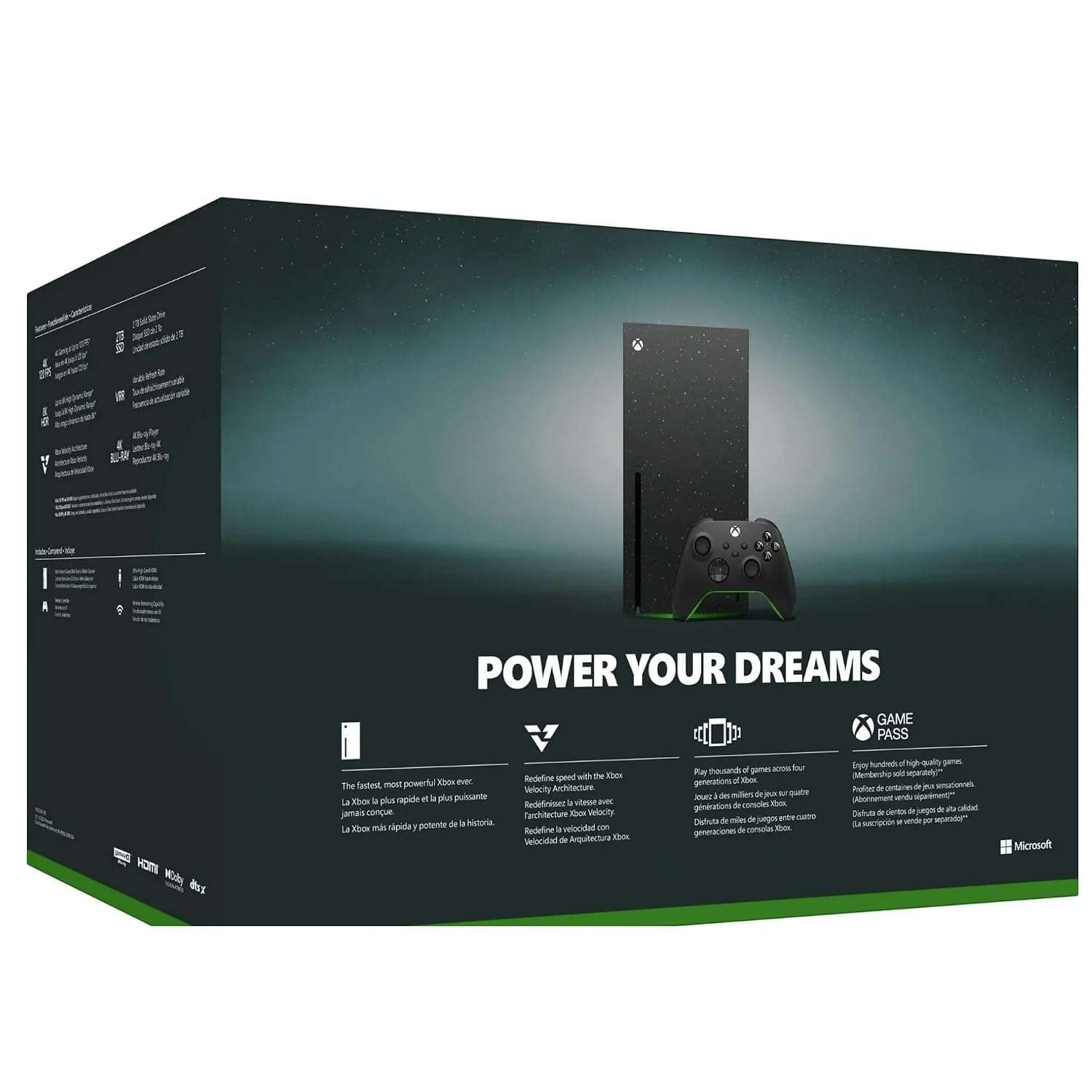 consola xbox series x 2tb edicion especial galaxy black con lector de discos y control inalambrico ideal para gamers en chile