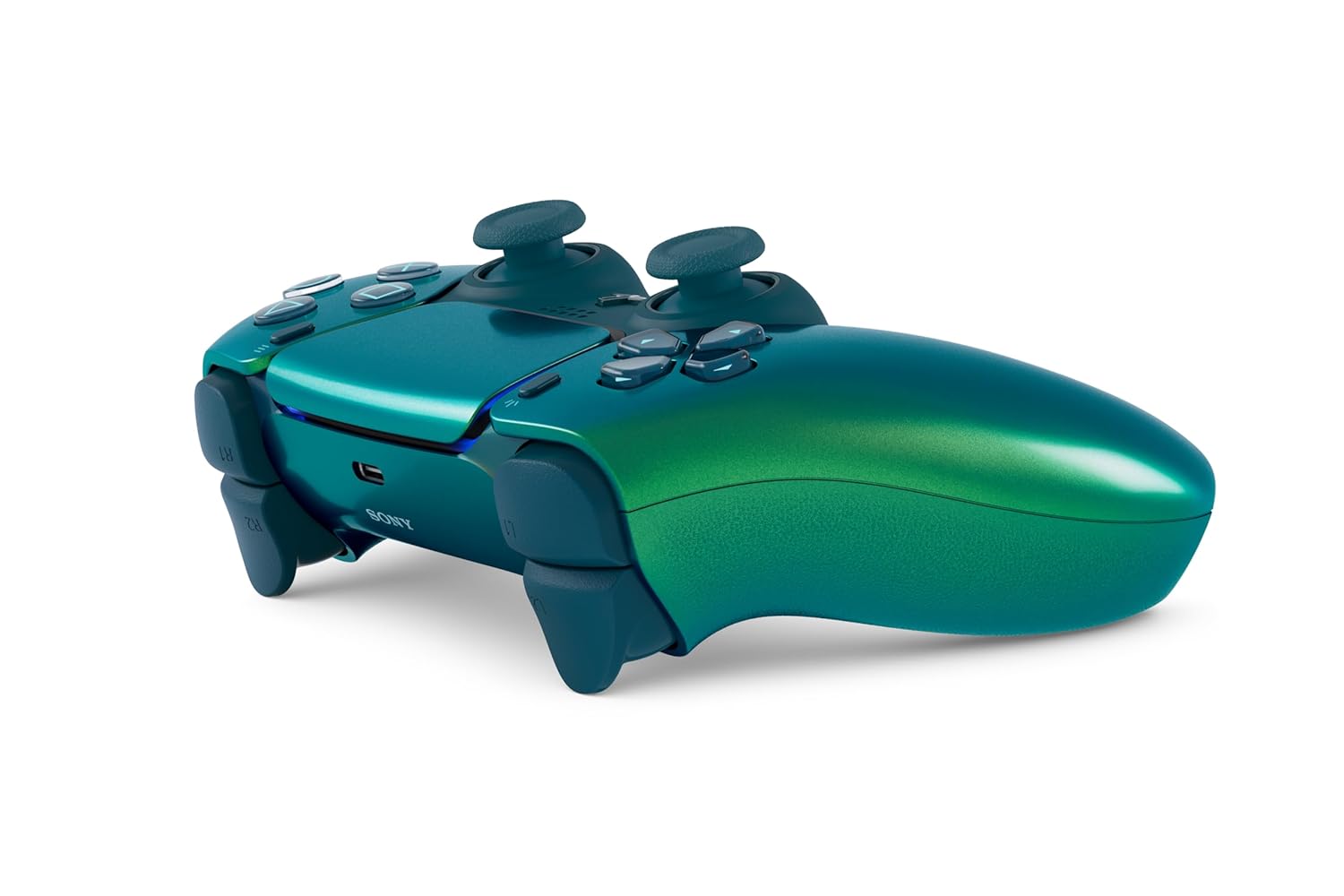 control inalambrico playstation 5 ps5 dualsense color chroma teal con microfono para jugar en chile