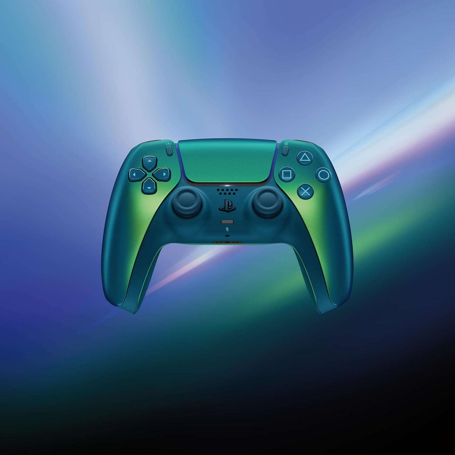 control inalambrico playstation 5 ps5 dualsense color chroma teal con microfono para jugar en chile