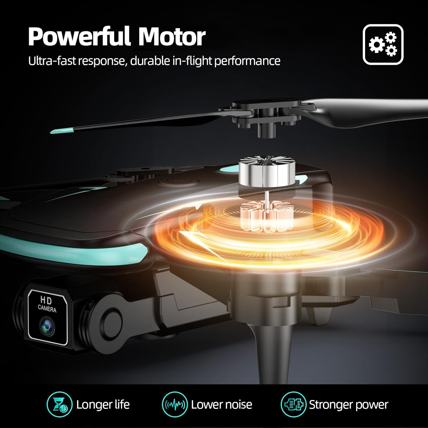 mini dron plegable camara 1080p wifi 2 baterias estuche ideal para niños en chile