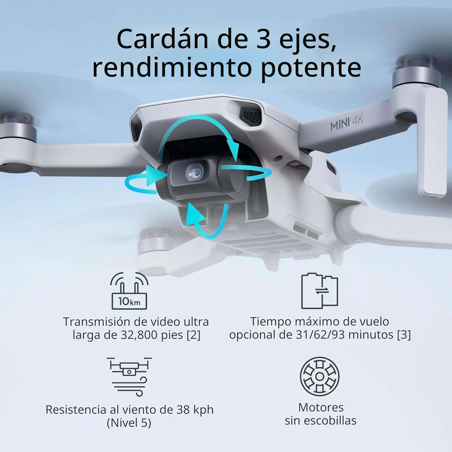 dron dji mini 4k profesional camara estabilizador 249 gramos ideal para grabar en chile