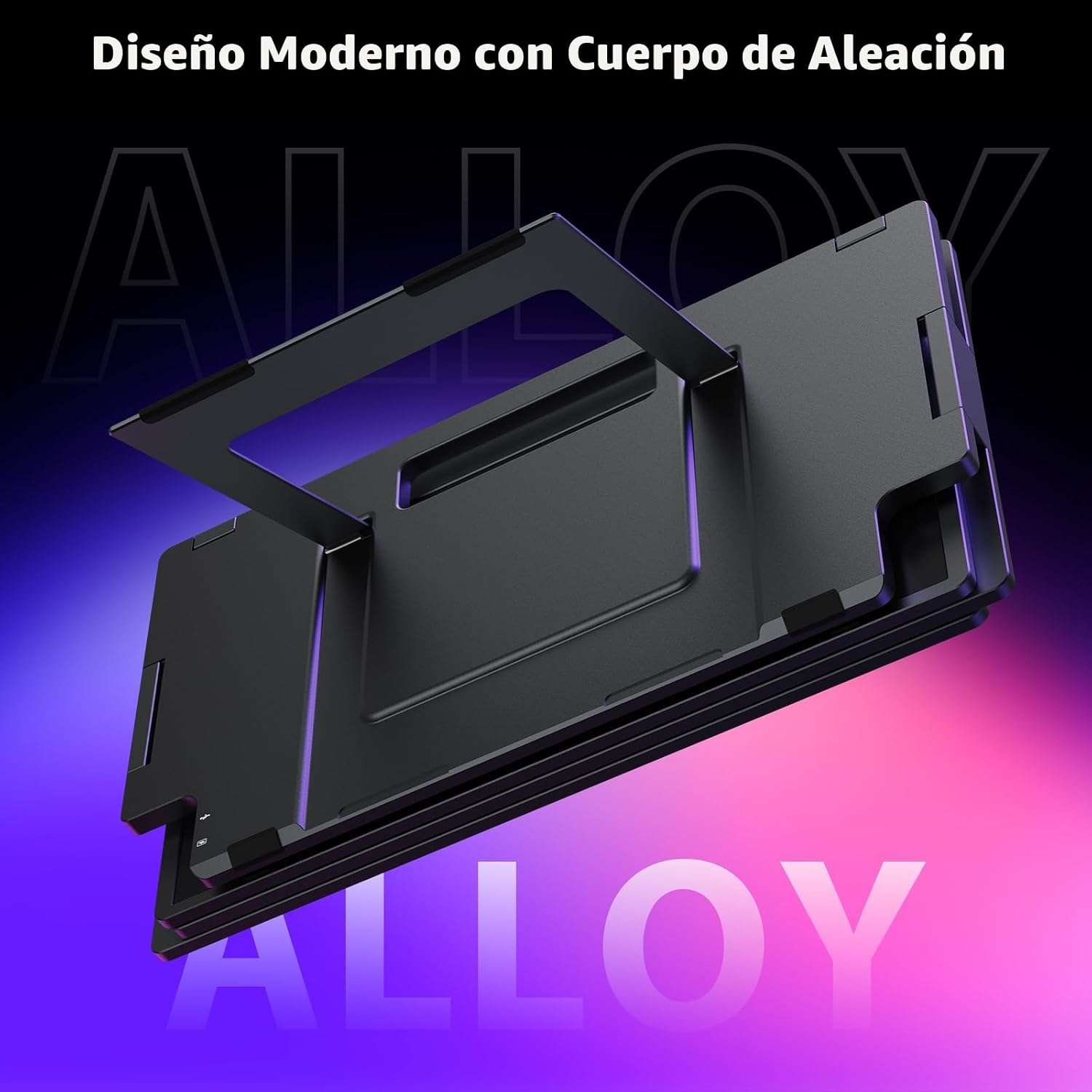 Extensor de monitor triple portatil de 15.6 pulgadas con base de aluminio para notebook en chile