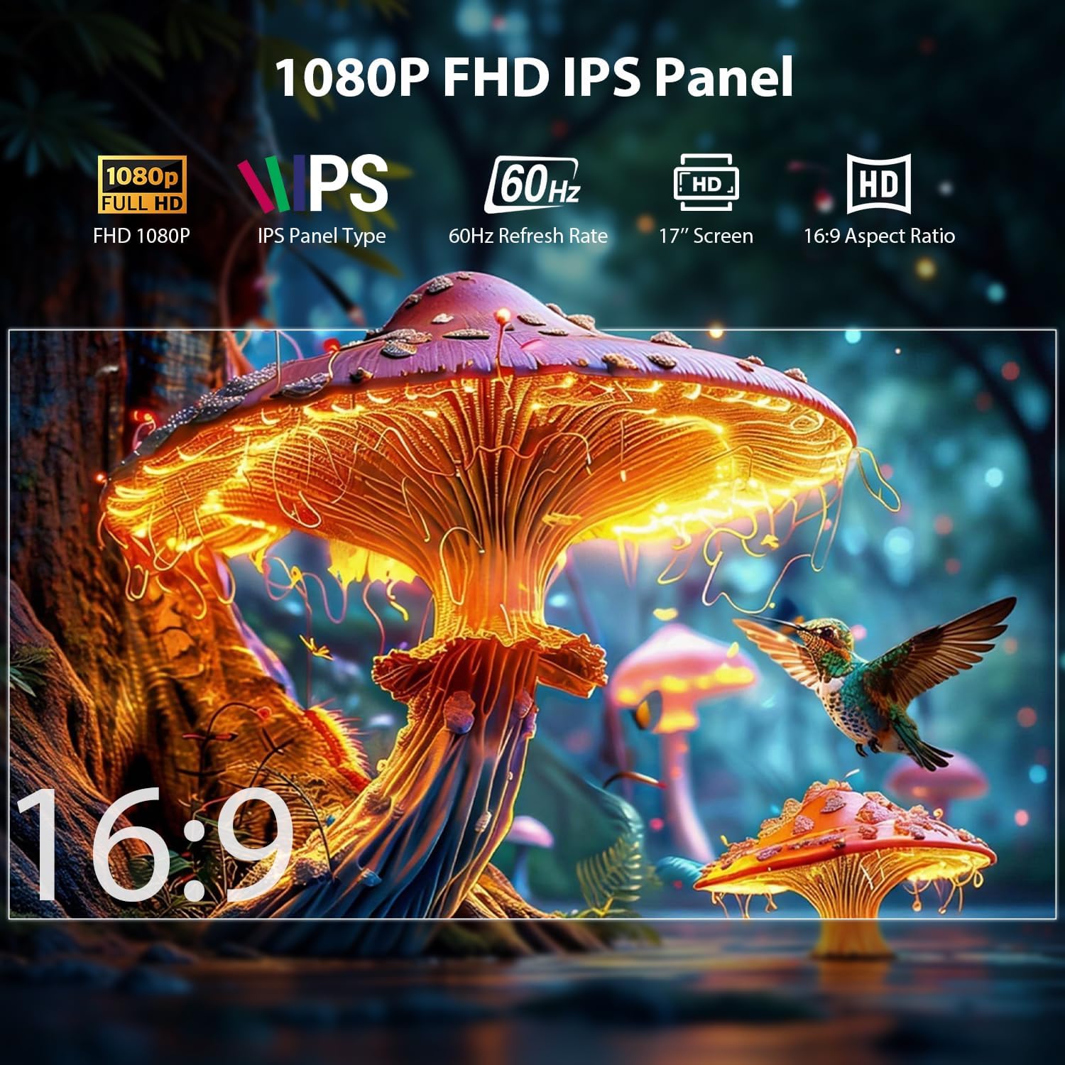 Extensor de pantalla triple monitor portatil de 15.6 pulgadas para notebook conectado con un cable usb c en chile