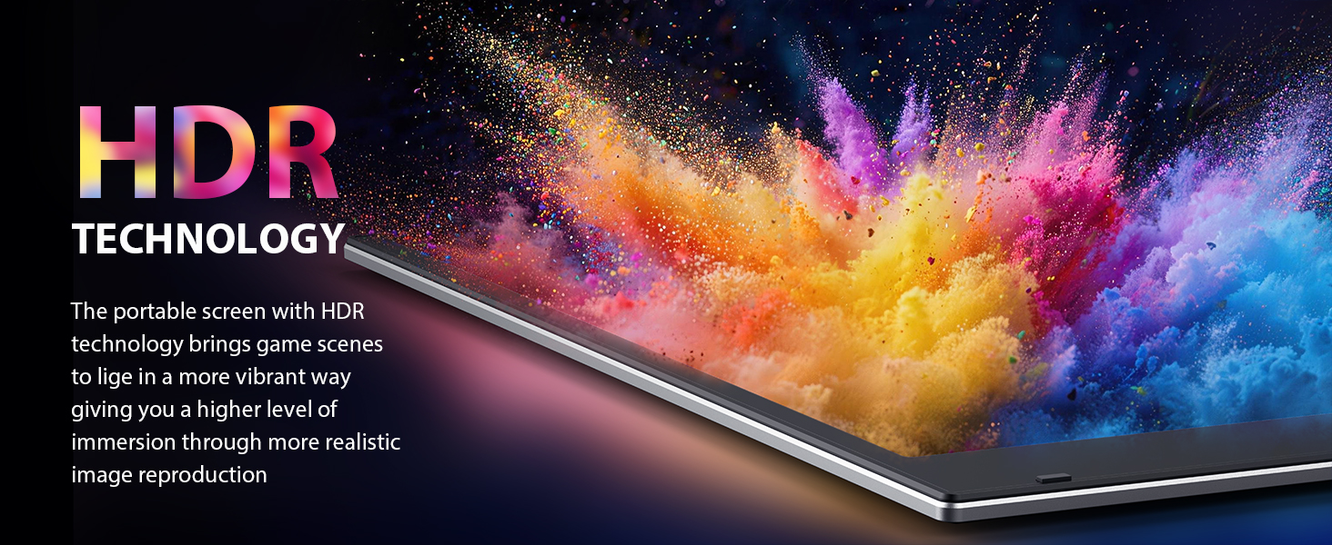 Extensor de pantalla triple monitor portatil de 15.6 pulgadas para notebook conectado con un cable usb c en chile