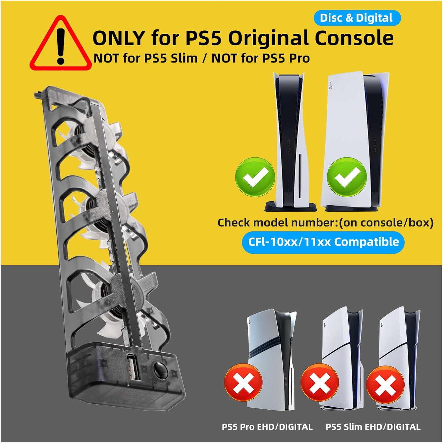 ventilador extractor de calor para consola playstation 5 original edicion disco y digital ideal para gamers en chile