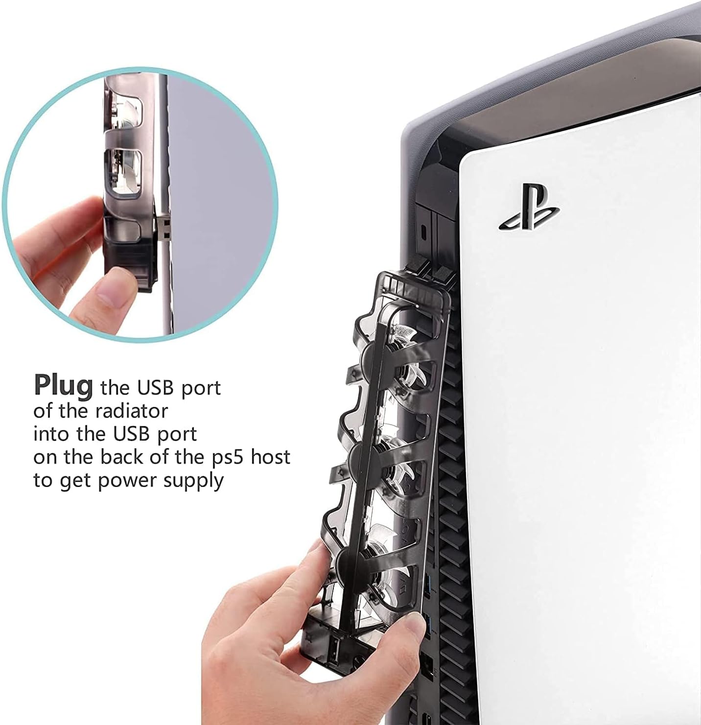 ventilador extractor de calor para consola playstation 5 original edicion disco y digital ideal para gamers en chile