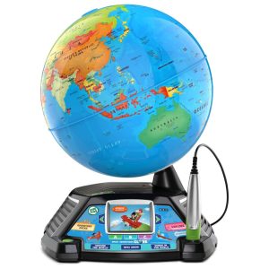 globo terraqueo interactivo leapfrog pantalla video bbc juguete educativo geografia niños lapiz tactil chile regalo 5 años