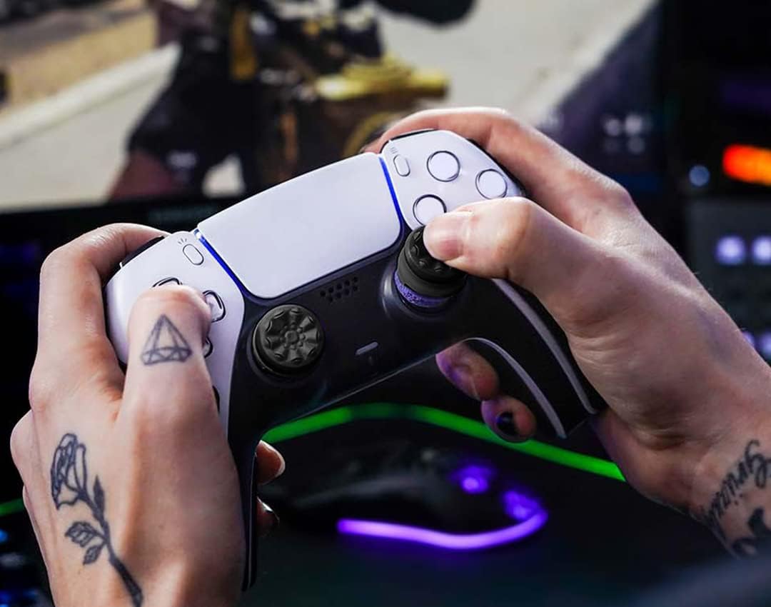 protectores de analogico kontrolfreek fps freek galaxy black para playstation 5 y ps4 mejora tu punteria en chile