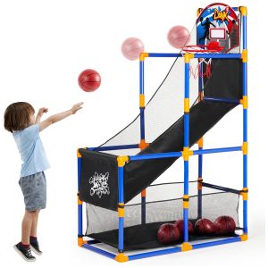 juego basquetbol arcade niños aro baloncesto ajustable 4 pelotas interior exterior regalo cumpleaños infantil chile