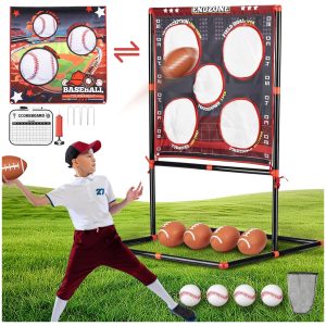 juego lanzamiento punteria niños futbol americano beisbol 2 en 1 juguete aire libre playa camping regalo 5 años chile