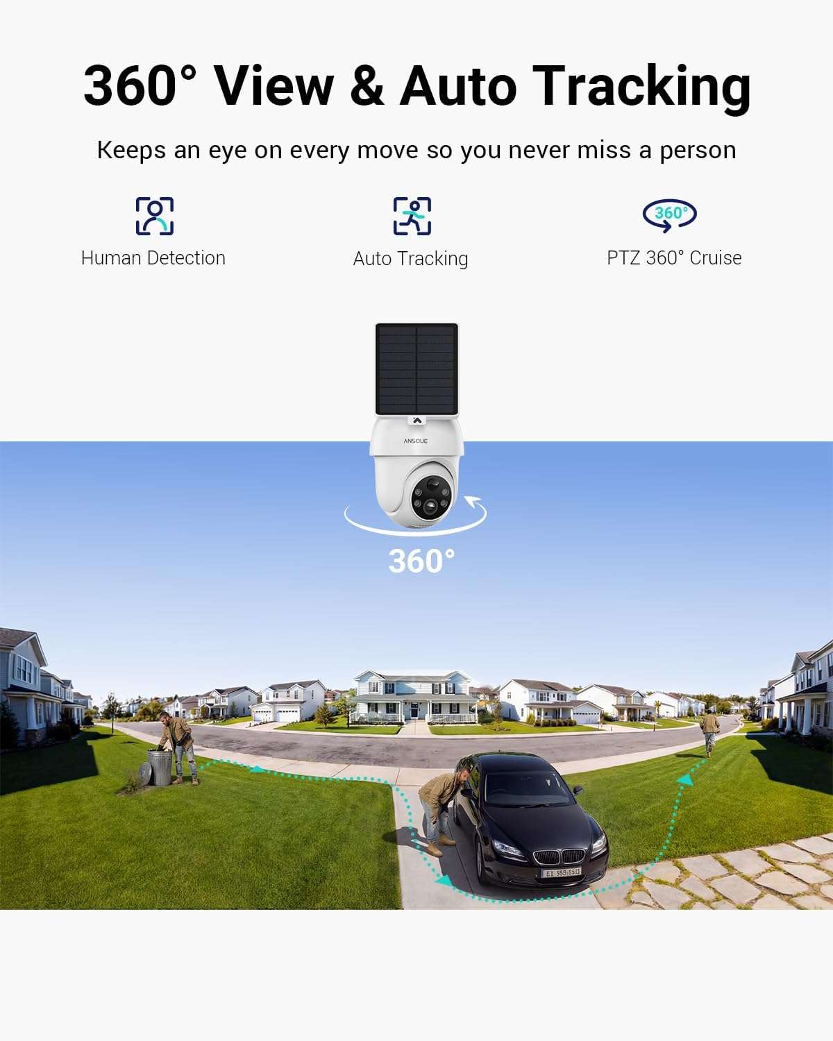kit 4 camaras seguridad wifi exterior 360 sistema vigilancia 2k vision nocturna color cambio voz alarma perimetral chile