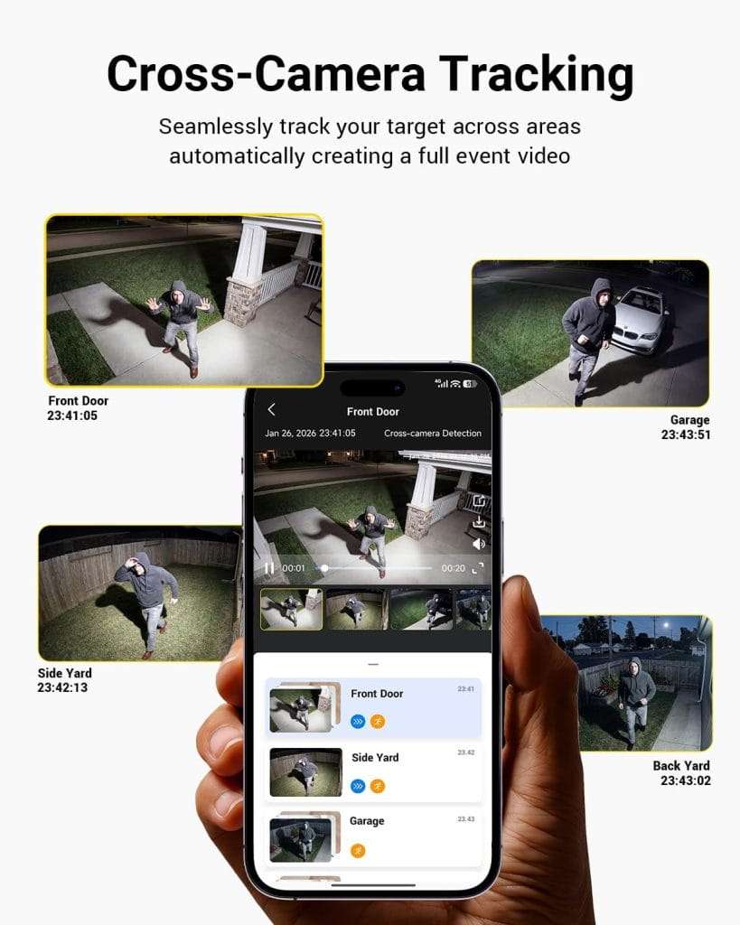 kit 4 camaras seguridad wifi exterior 360 sistema vigilancia 2k vision nocturna color cambio voz alarma perimetral chile