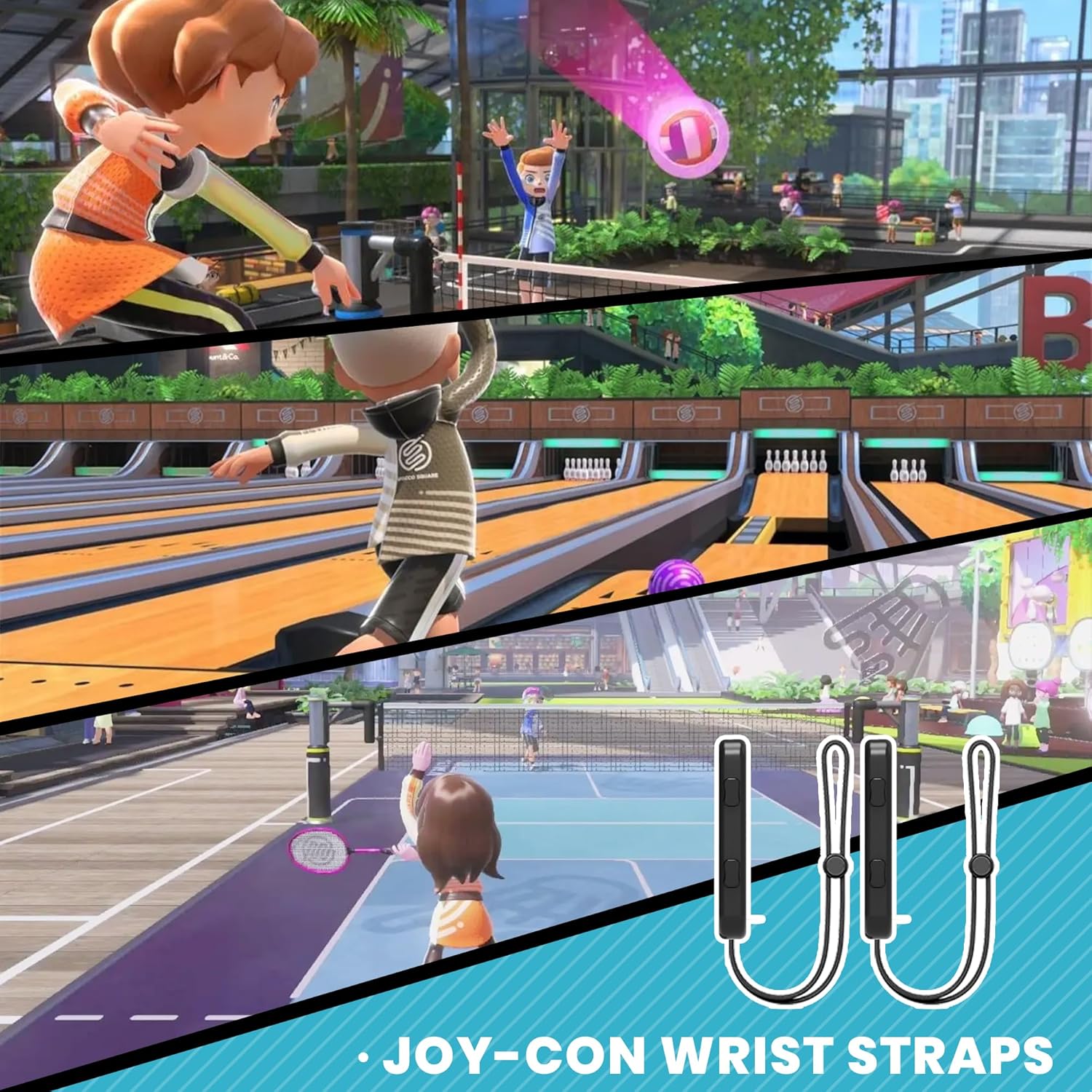 Kit de accesorios deportivos Codogoy 10 en 1 para Nintendo Switch y Oled incluye bolso y piezas para tenis golf y futbol