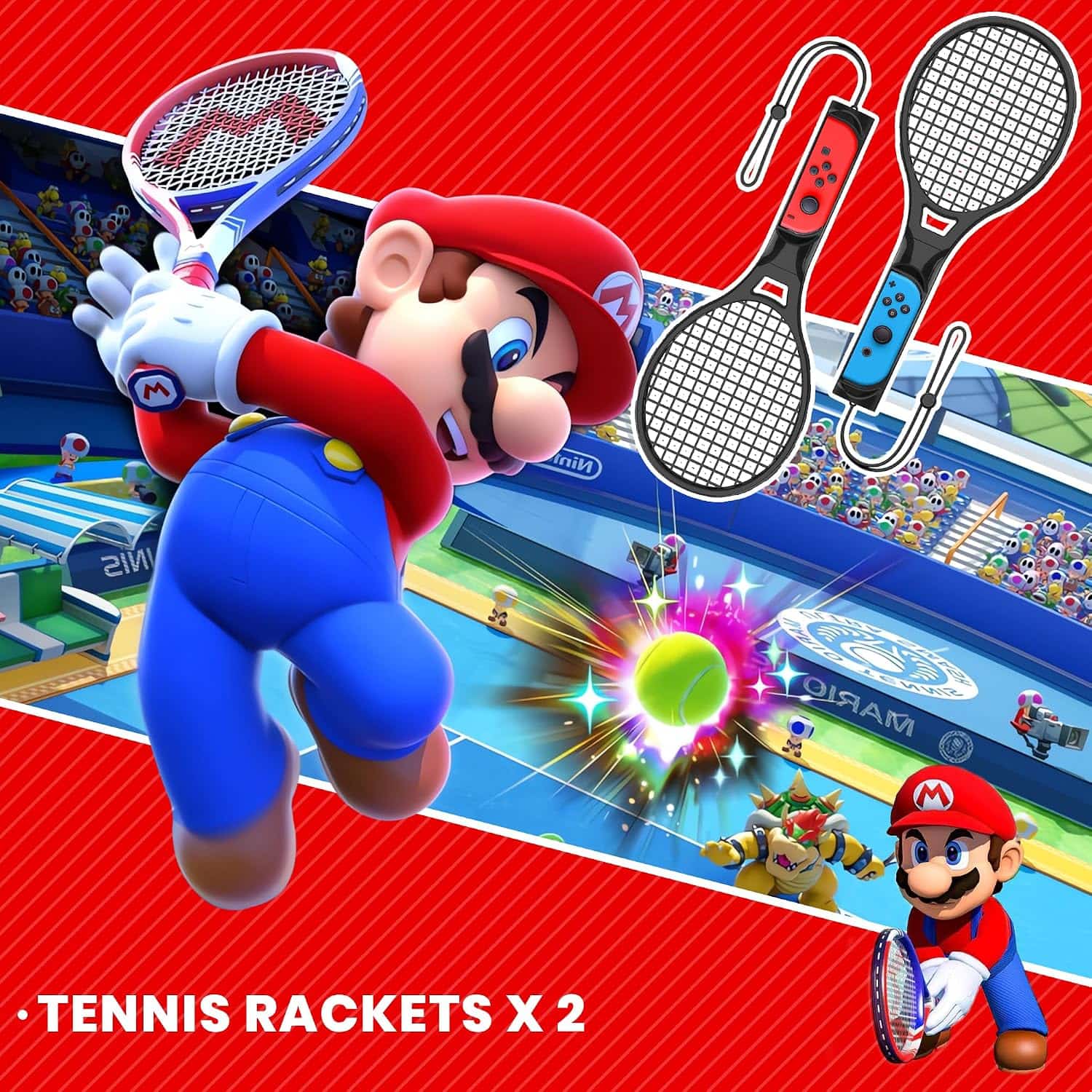 Kit de accesorios deportivos Codogoy 10 en 1 para Nintendo Switch y Oled incluye bolso y piezas para tenis golf y futbol