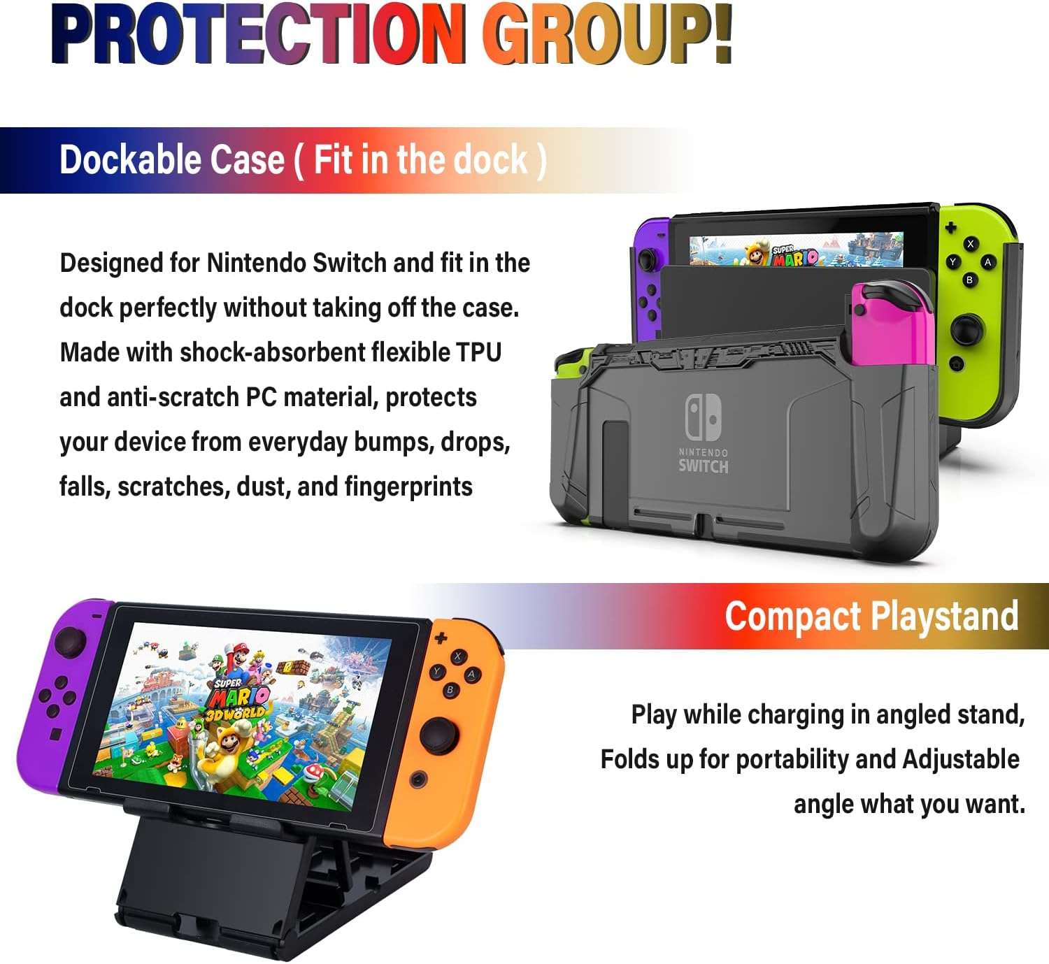 Kit completo 18 en 1 de accesorios para Nintendo Switch incluye bolso cargador joycon laminas volantes y carcasa protectora