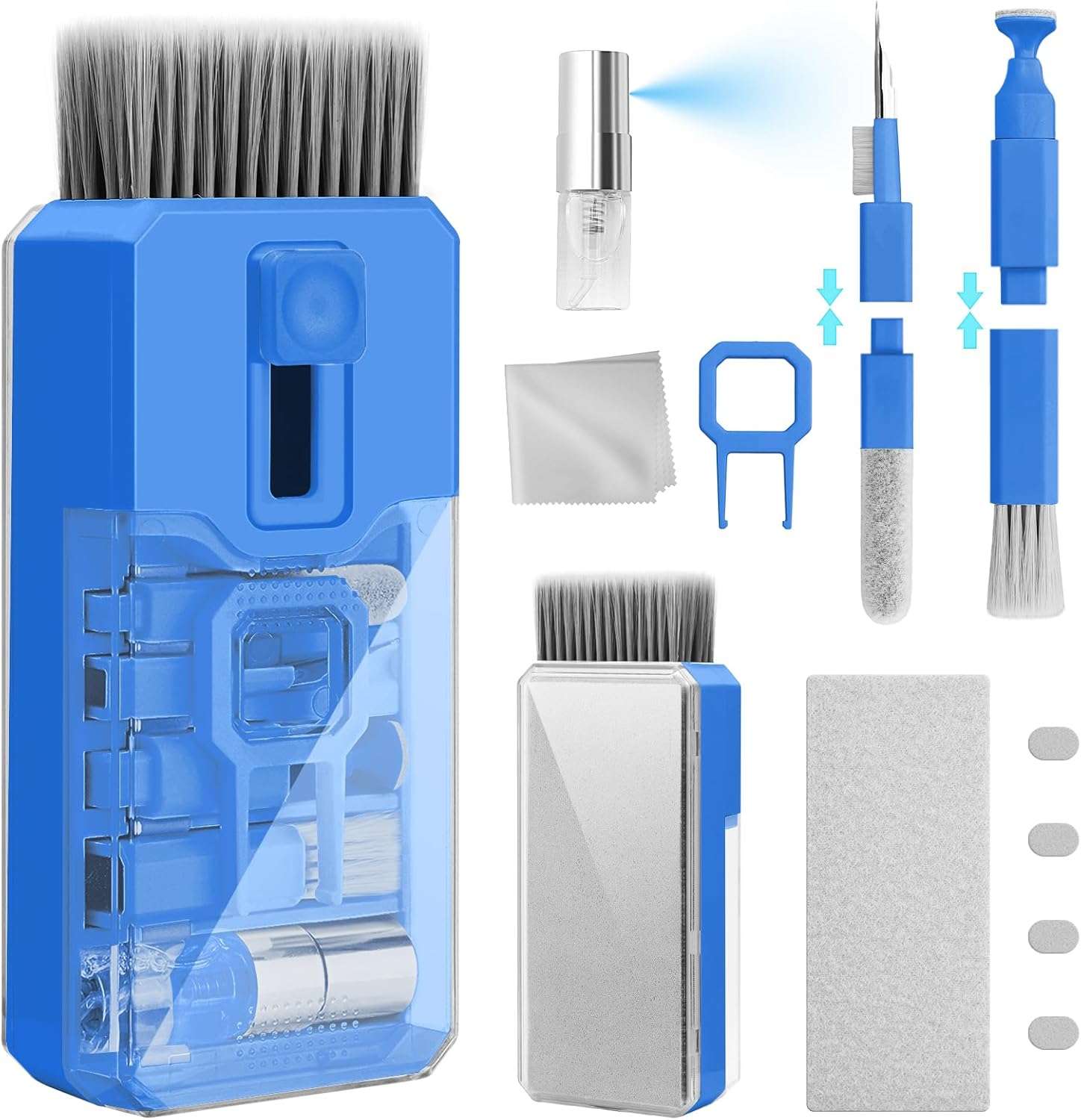 kit de limpieza teclado pantalla computador 10 en 1 extractor teclas y cepillos ideal para chile