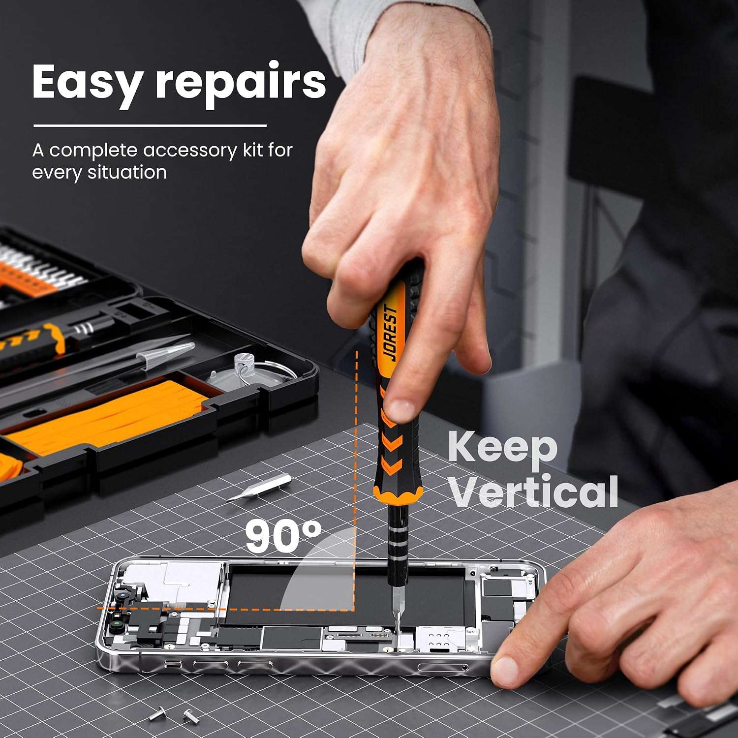 set de destornilladores de precision 59 en 1 con puntas torx y accesorios para reparar celulares consolas y pc en chile