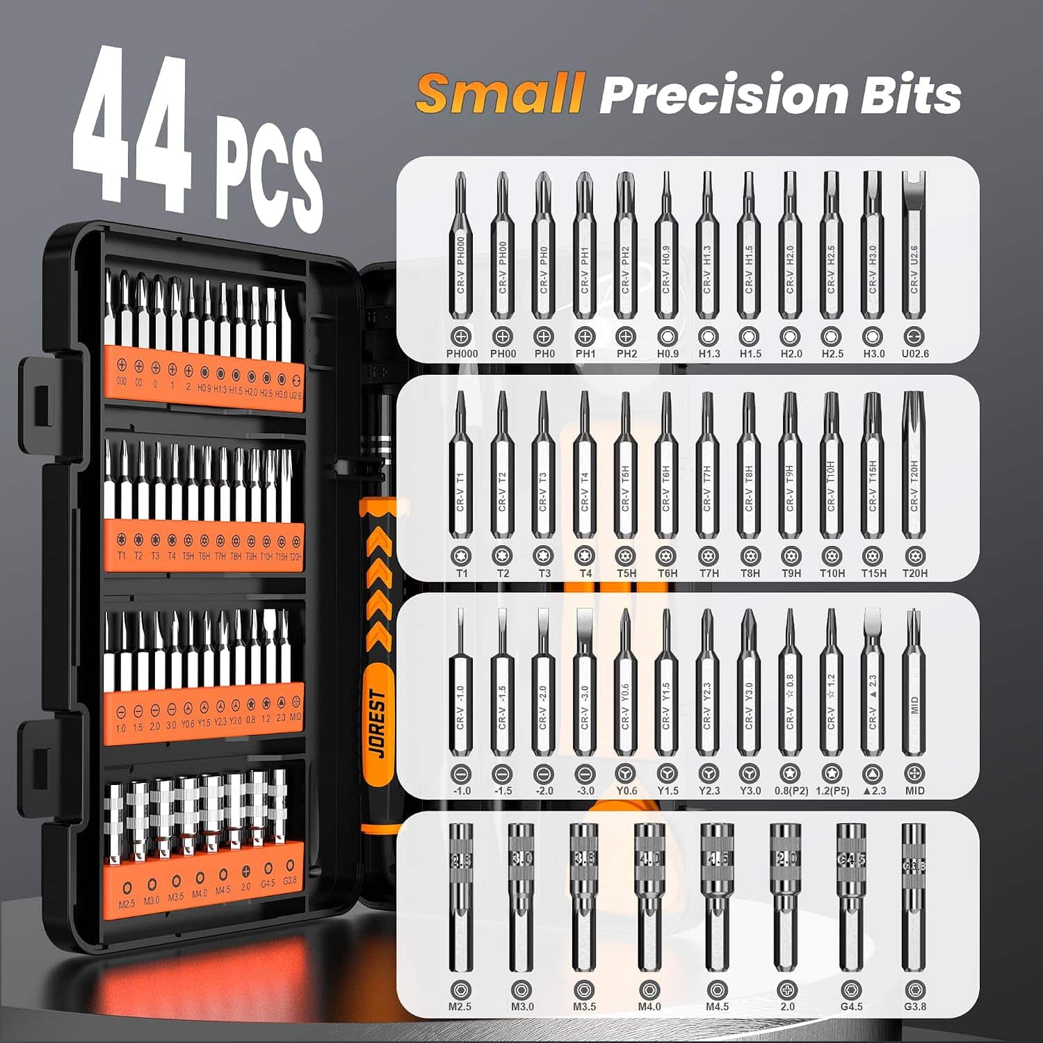 set de destornilladores de precision 59 en 1 con puntas torx y accesorios para reparar celulares consolas y pc en chile