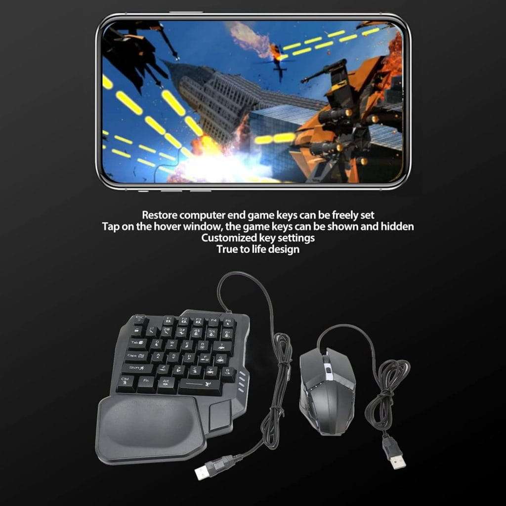 combo teclado y mouse gamer para celular 4 en 1 bluetooth ideal para jugar en chile