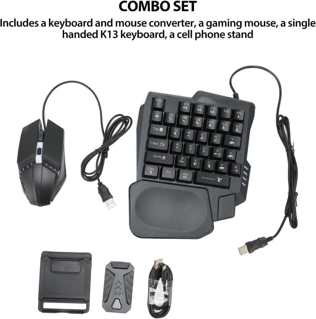 combo teclado y mouse gamer para celular 4 en 1 bluetooth ideal para jugar en chile