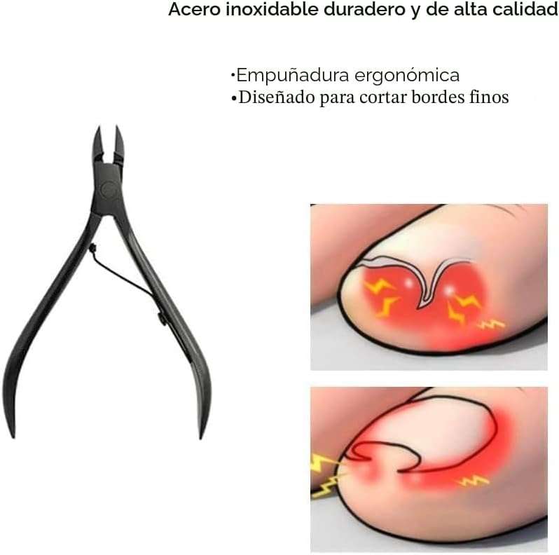 Kit de pedicura profesional con 36 herramientas de acero inoxidable para eliminar callos y cortar uñas con estuche.