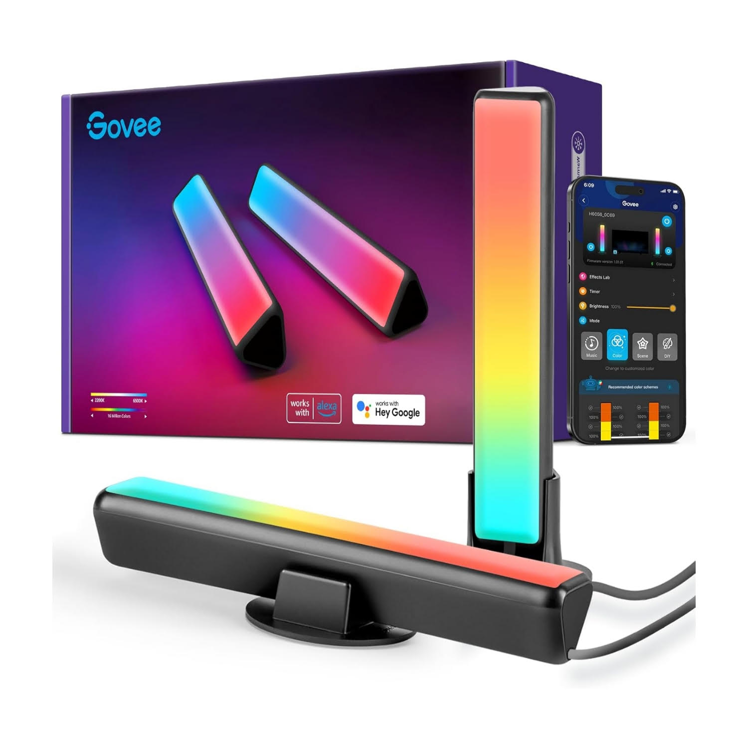 barras de luz led inteligentes rgb tv pc wifi alexa ideales para setup gamer en chile