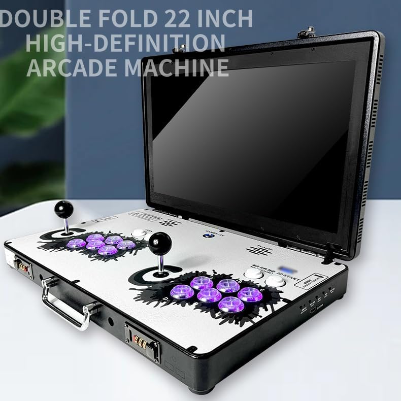 maquina arcade portatil metalica 56 centimetros con wifi 23000 juegos ideal para fanaticos en chile