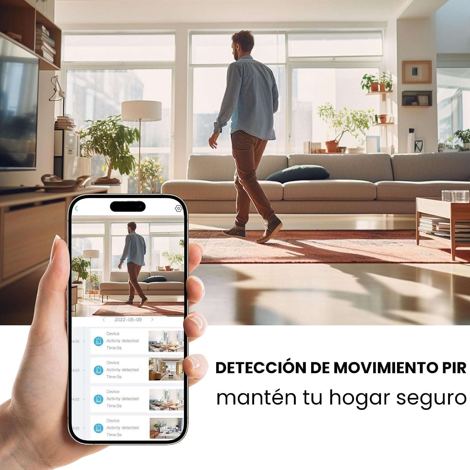 mini camara seguridad wifi 4k bateria larga duracion 100 dias vision nocturna monitor mascotas espia interior chile